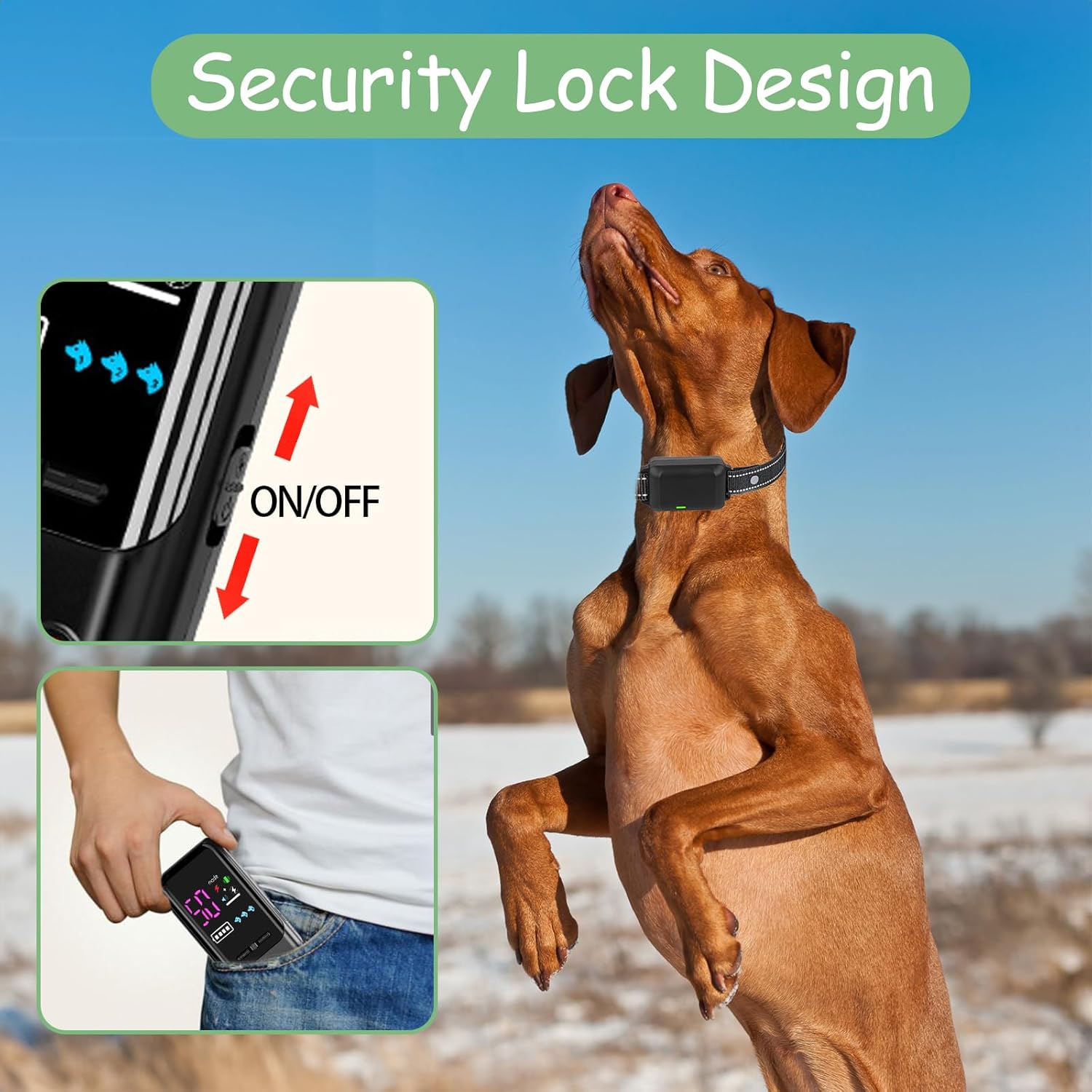 🔥Dog Trainer's Secret Weapon! 3 Modes Electric Collar⚡1600FT Remote Control | Waterproof & Rechargeable for All Dogs 8-120lbs🖤Sleek Black【TikTok's Top Training Gear】 🔥Dog Trainer's Secret Weapon! 3 Modes Electric Collar⚡1600FT Remote Control | Waterproof & Rechargeable for All Dogs 8-120lbs🖤Sleek Black【TikTok's Top Training Gear】